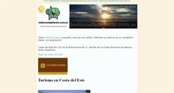 Desktop Screenshot of playascostadeleste.com.ar
